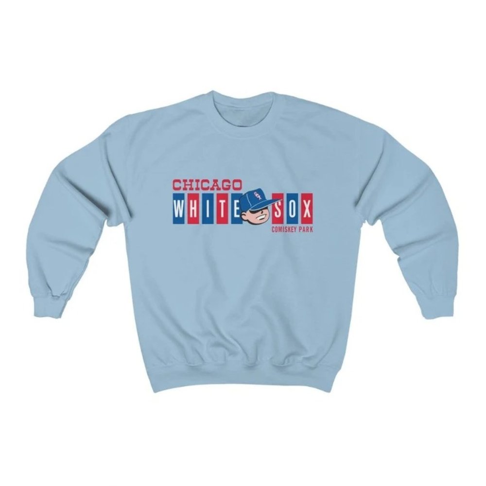 Chicago White Sox Comiskey Park Retro Logo Crewneck Sweatshirt
